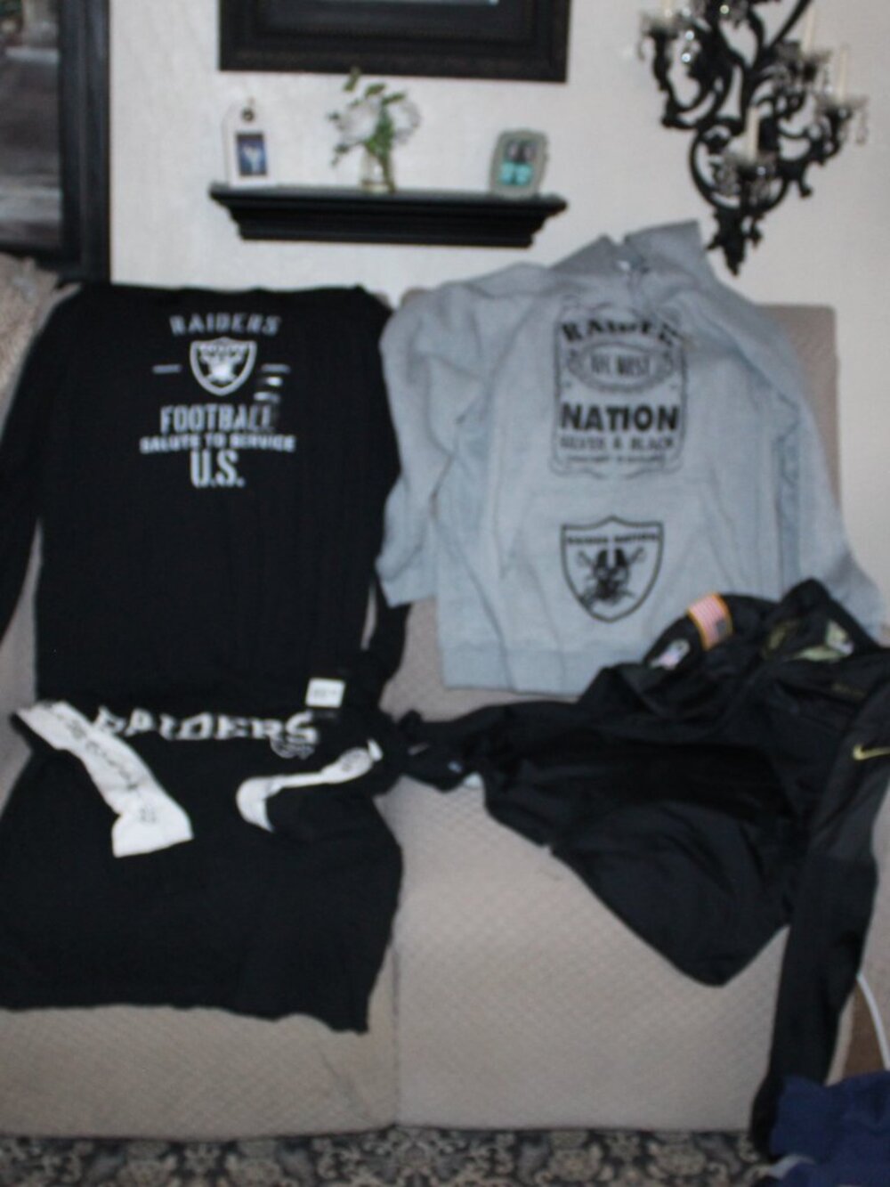 NEW, Lot of Men's Raider Sweatshirt, shirts & jacket XXL